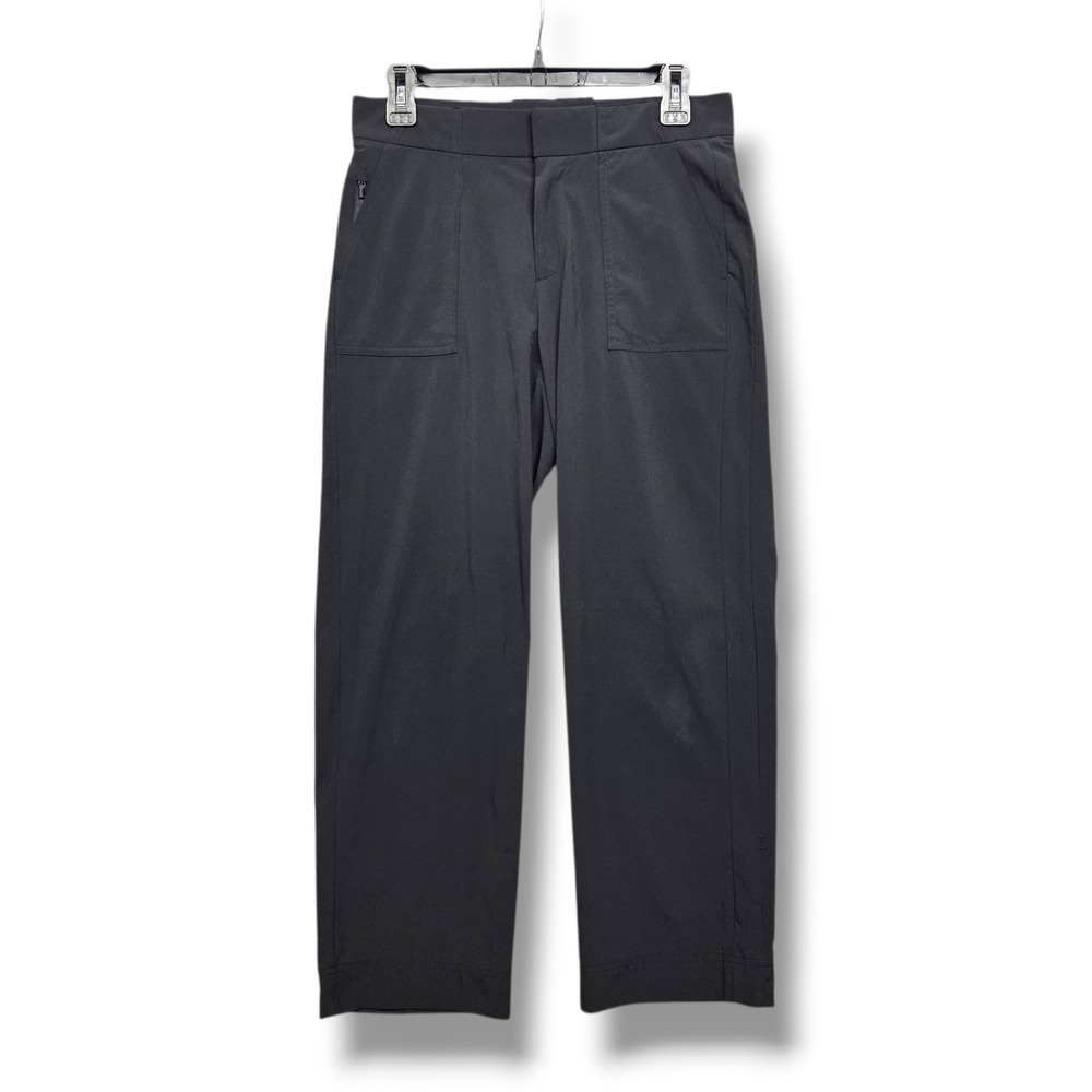 Athleta Tribeca Utility Crop Pants Womens 2 Roll Hem Featherweight Stretch UPF